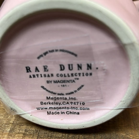 Rae Dunn Pink “PEACE JOY LOVE” Mug - Picture 4 of 4